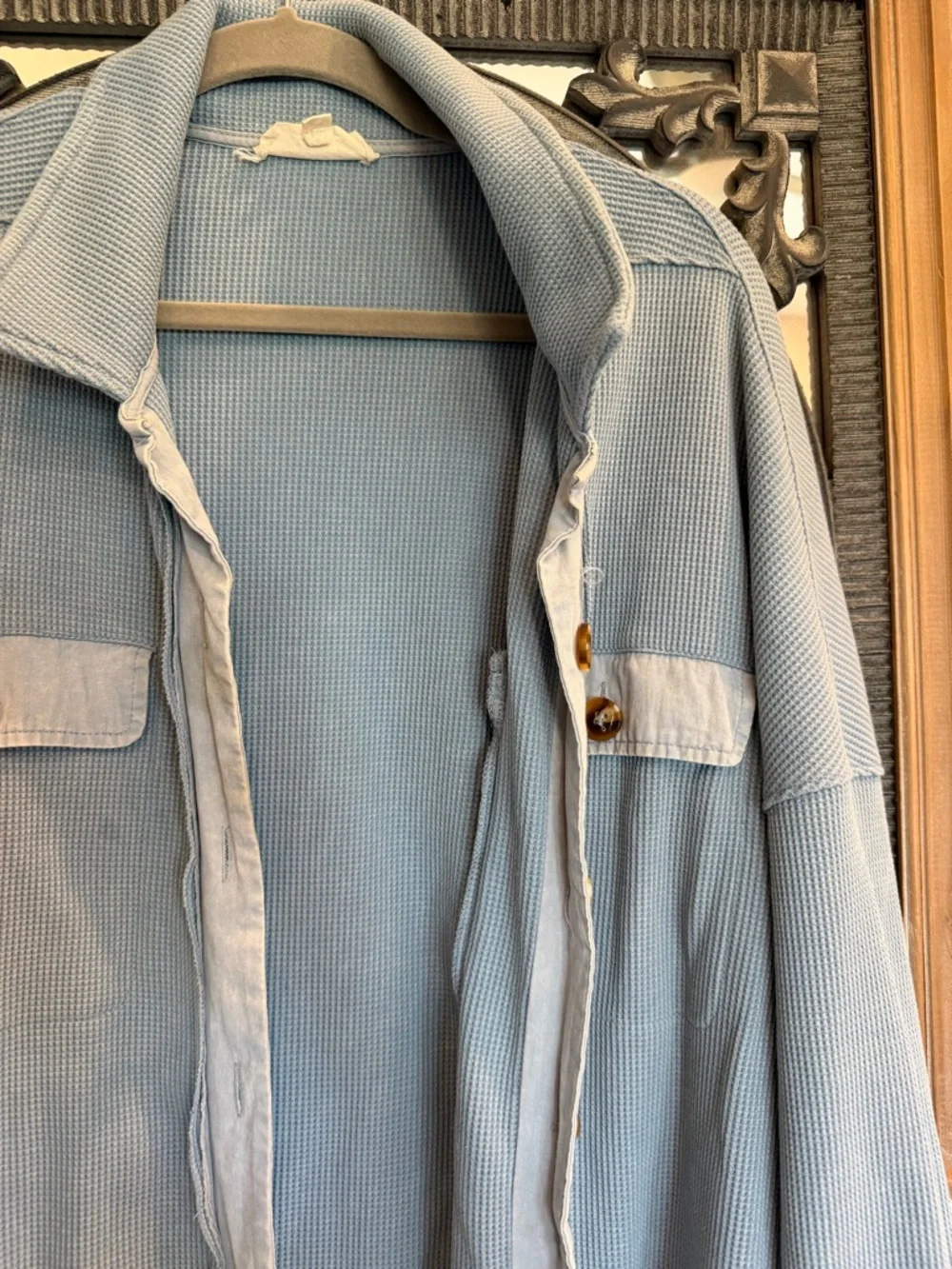 Listicle Light Blue Utility Jacket - Picture 2 of 4